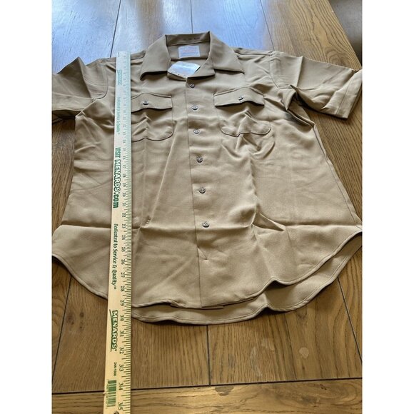 Vintage USN US Navy‎ Creighton Official Uniform Military Shirt Size L NWT - Picture 4 of 10